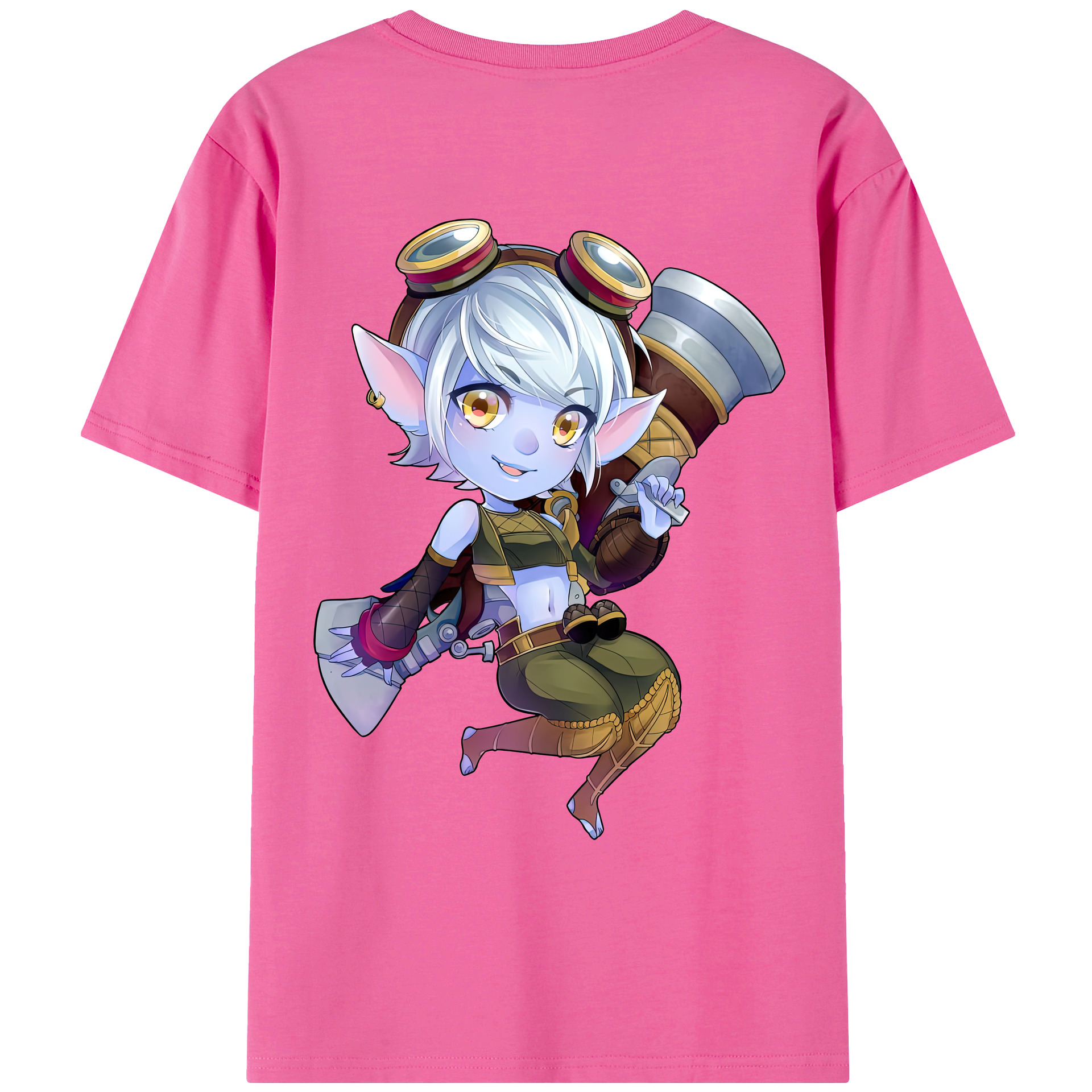 リーグ・オブ・レジェンド League of Legends LOL レディース半袖Tシャツ(バックプリント)